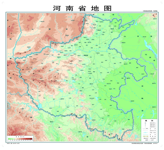河南省标准地图