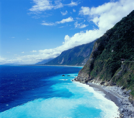 台湾东部海岸的清水断崖